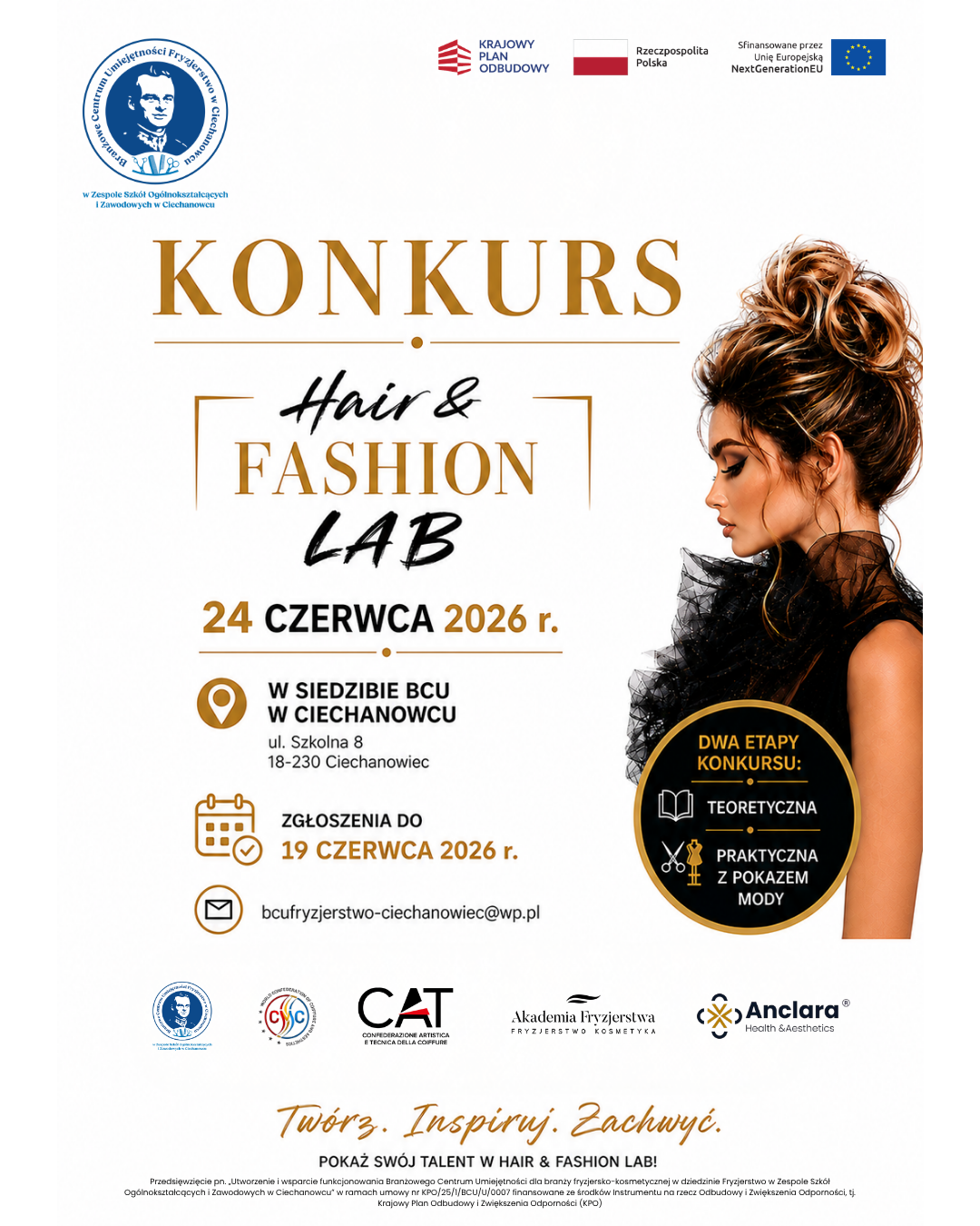 OGÓLNOPOLSKI KONKURS FRYZJERSKI w BCU w Ciechanowcu